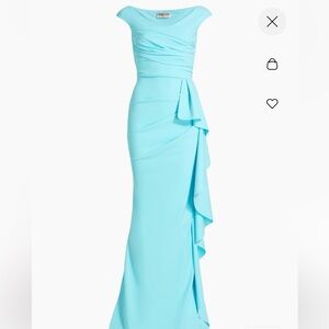 Chiara Boni Light Blue Maxi Dress